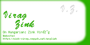 virag zink business card